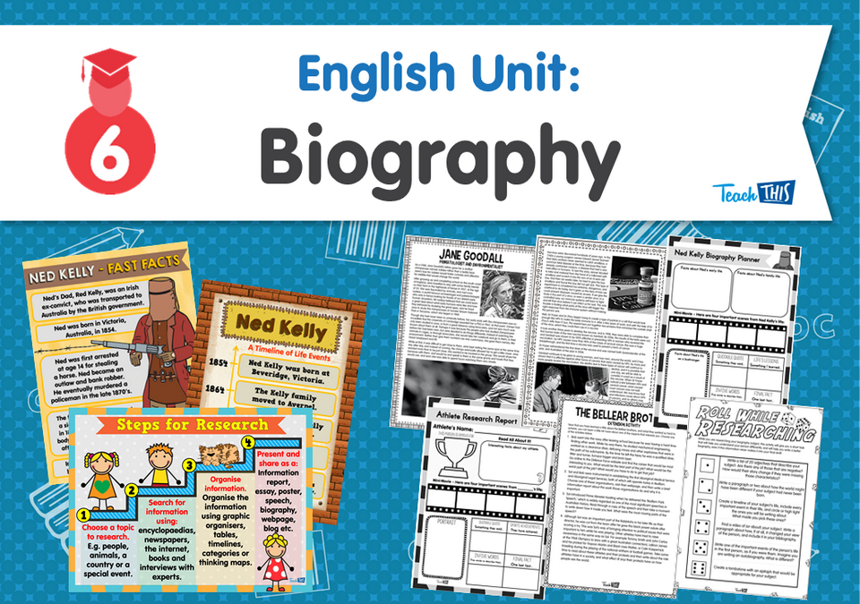 English Unit: Biography