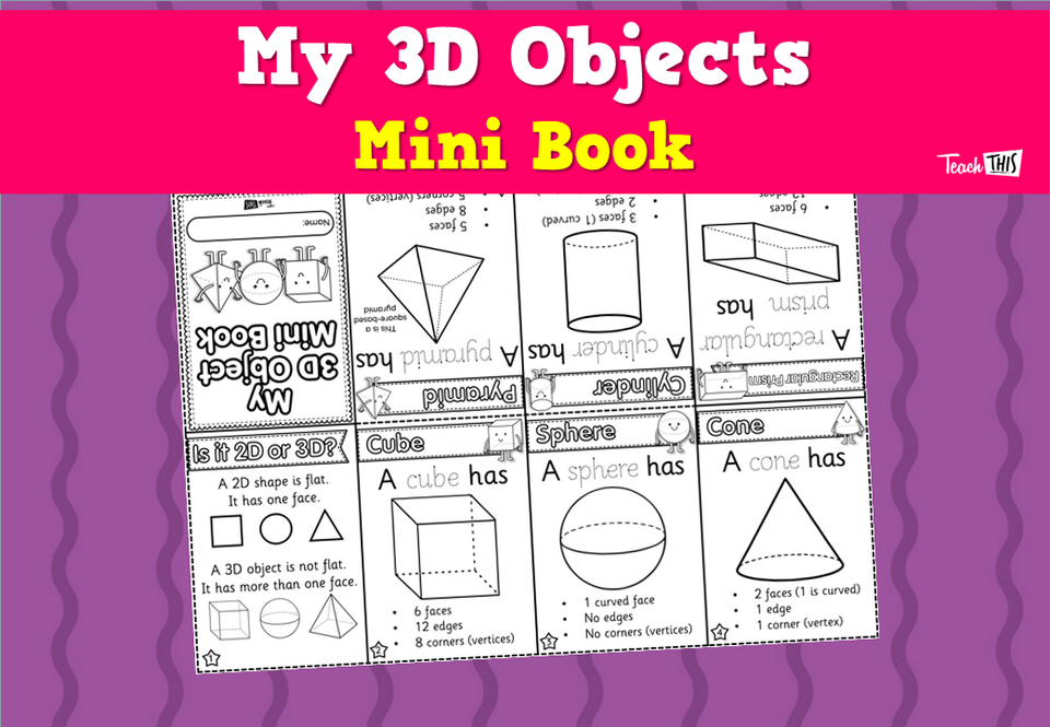 My 3D Objects Mini Book