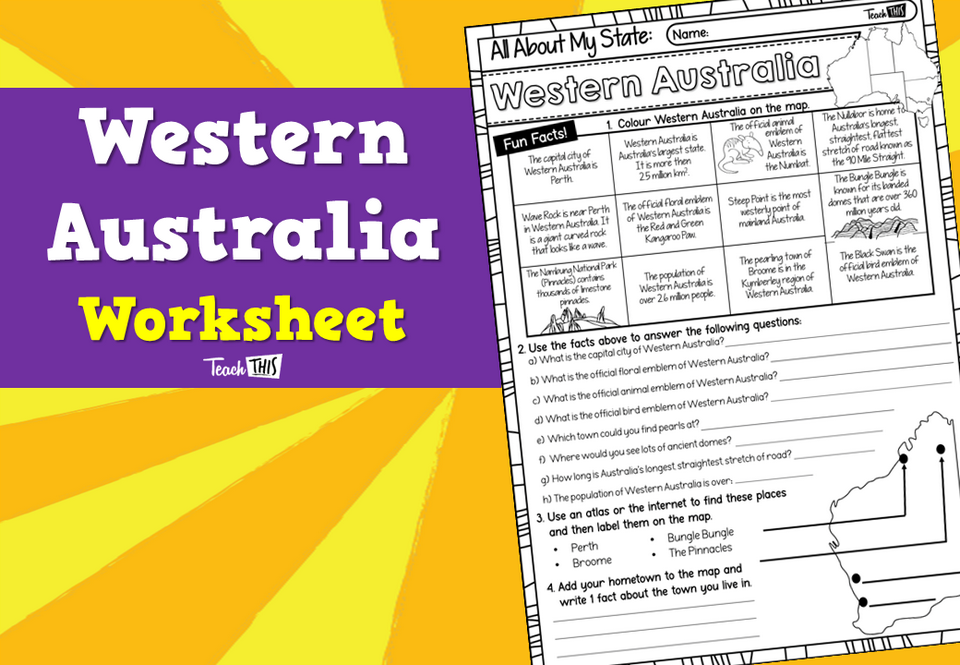 Western Australia - Worksheet