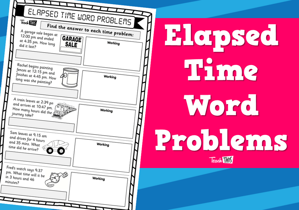 Elapsed Time Word Problems