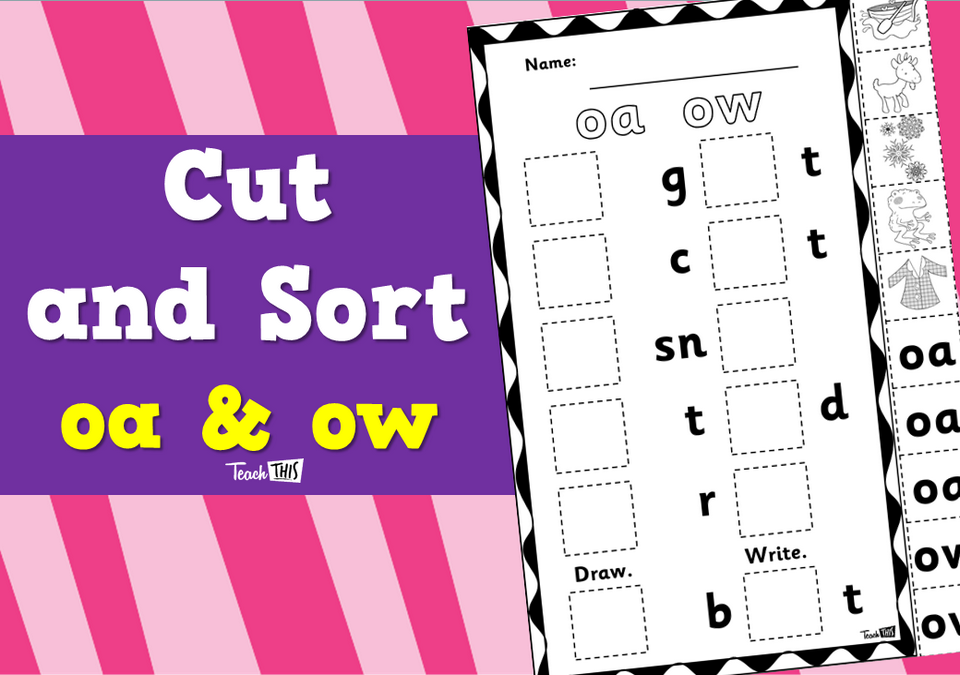Cut and Sort - oa & ow