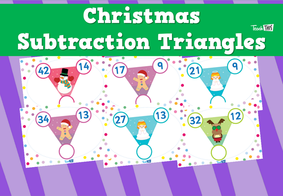 Christmas Subtraction Triangles