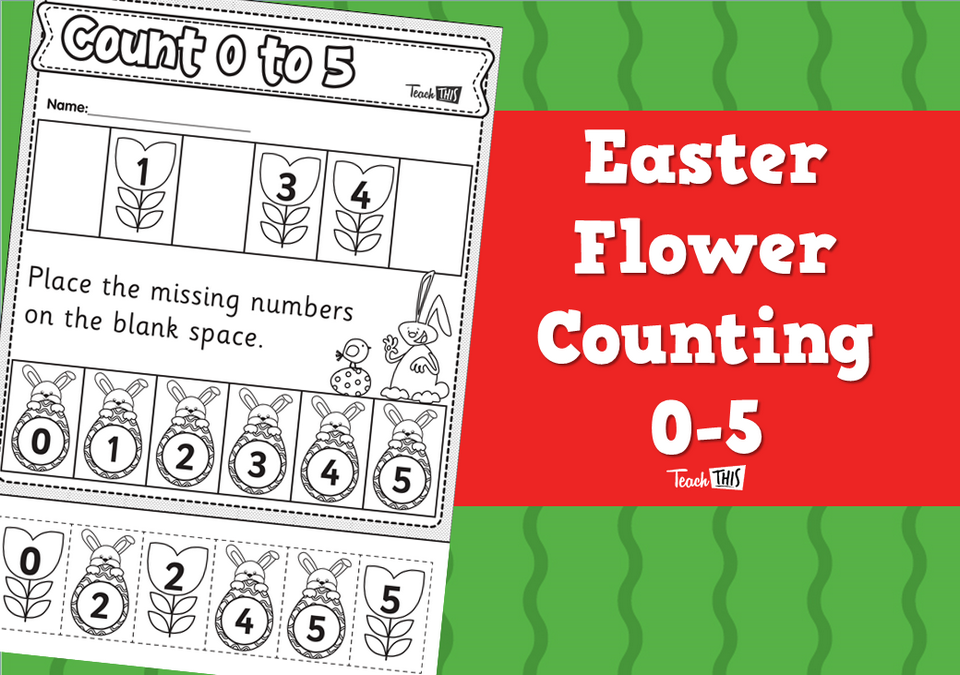 Easter Flower Counting 0-5