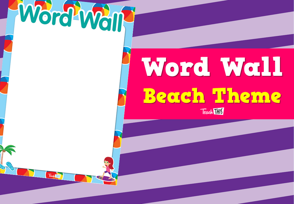Word Wall - Beach Theme