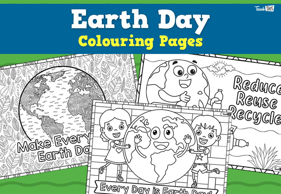 Earth Day - Colouring Pages