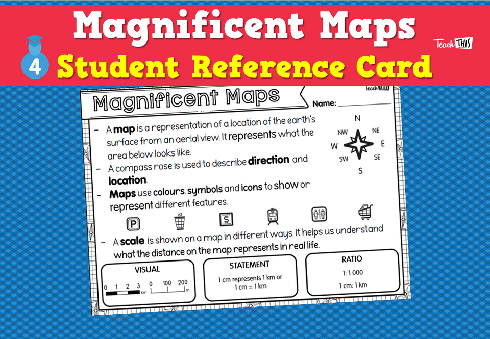 Magnificent Maps - Student Reference Card