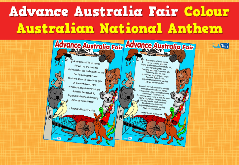 Advance Australia Fair - Colour