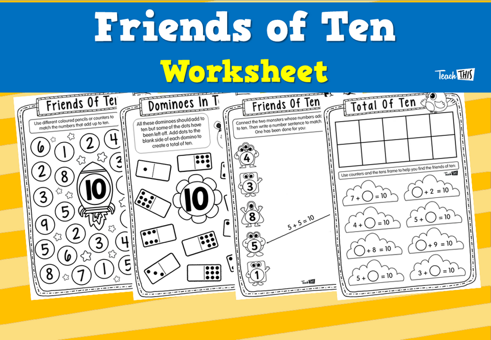 Friends Of Ten - Worksheets