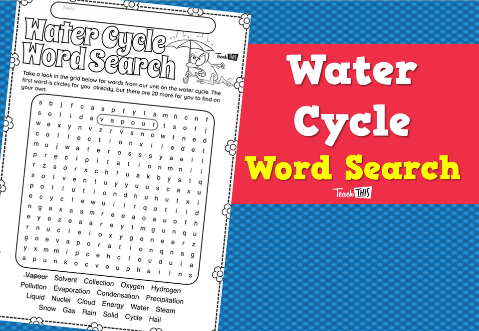 Water Cycle Word Search