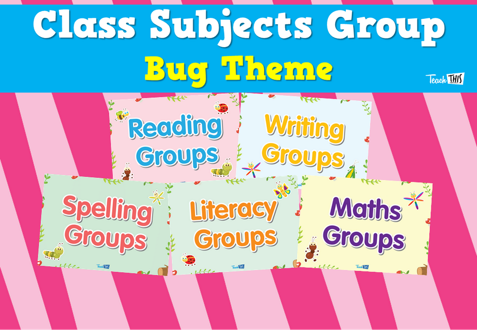 Class Subjects Group - Bug Theme