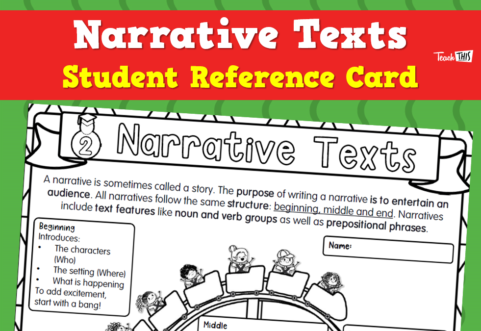 Narrative Texts - Student Reference Card
