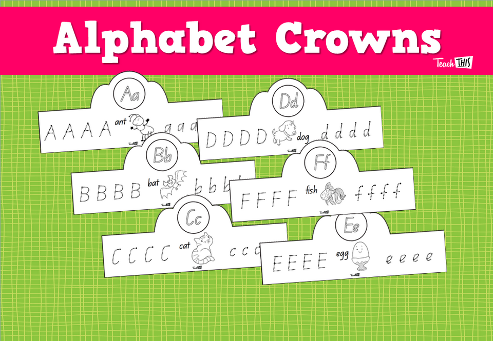Letter Formation Crowns