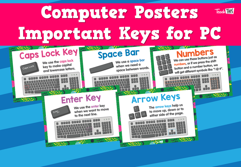Computer Posters - Important Keys for PC