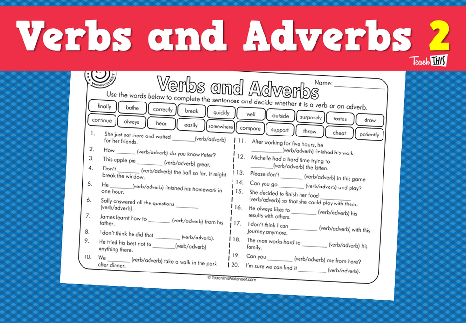 Verbs and Adverbs 2