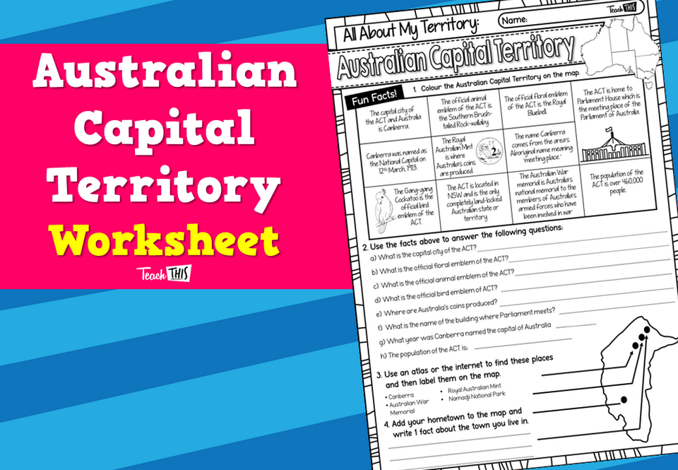 Australian Capital Territory - Worksheet