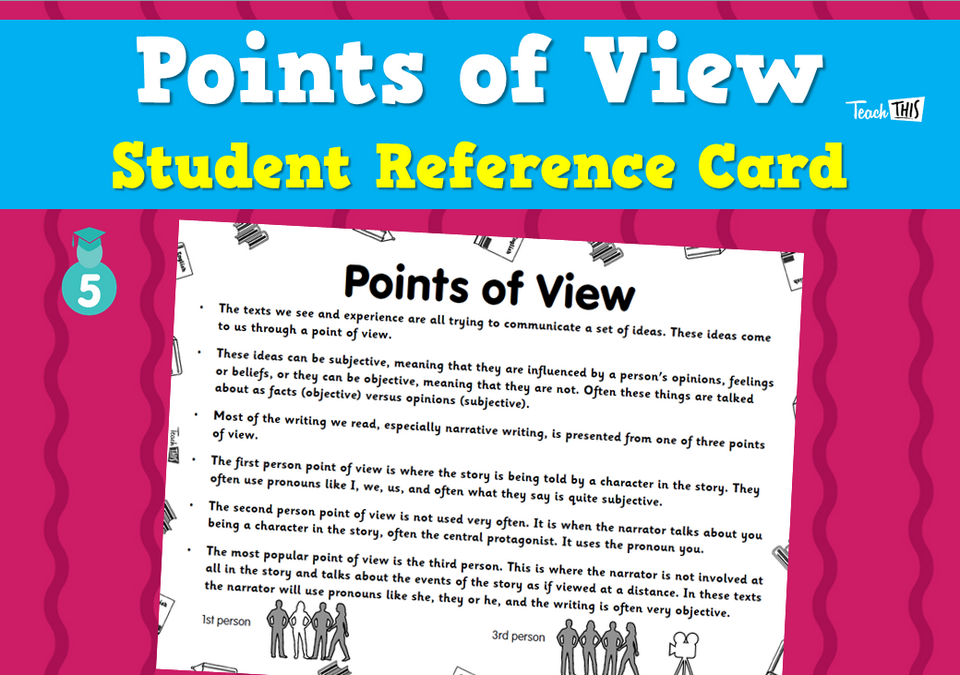 Points of View - Student Reference Card