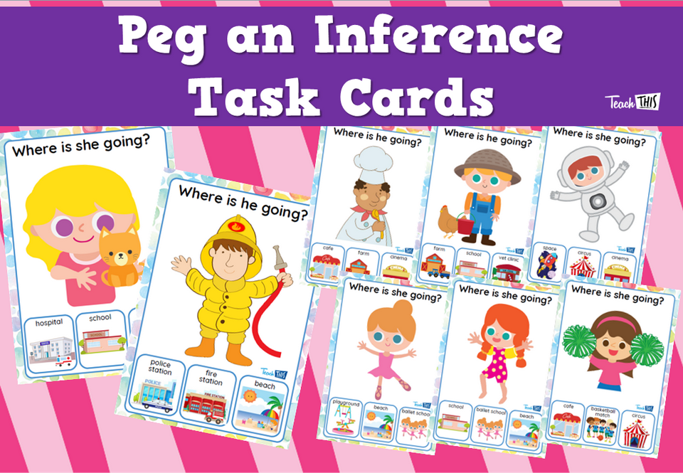 Peg an Inference Task Cards