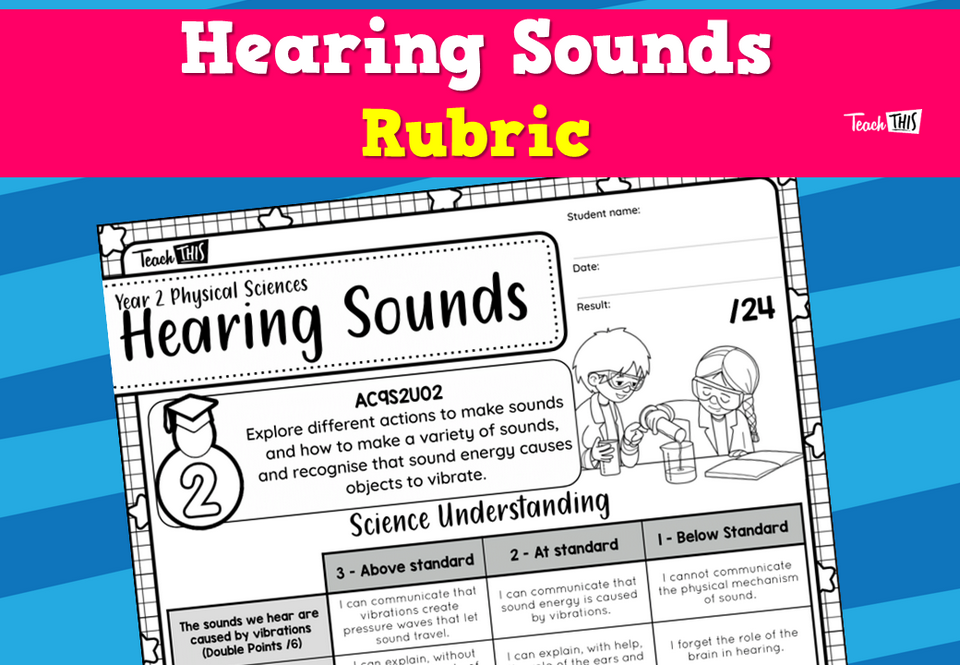 Hearing Sounds Rubric