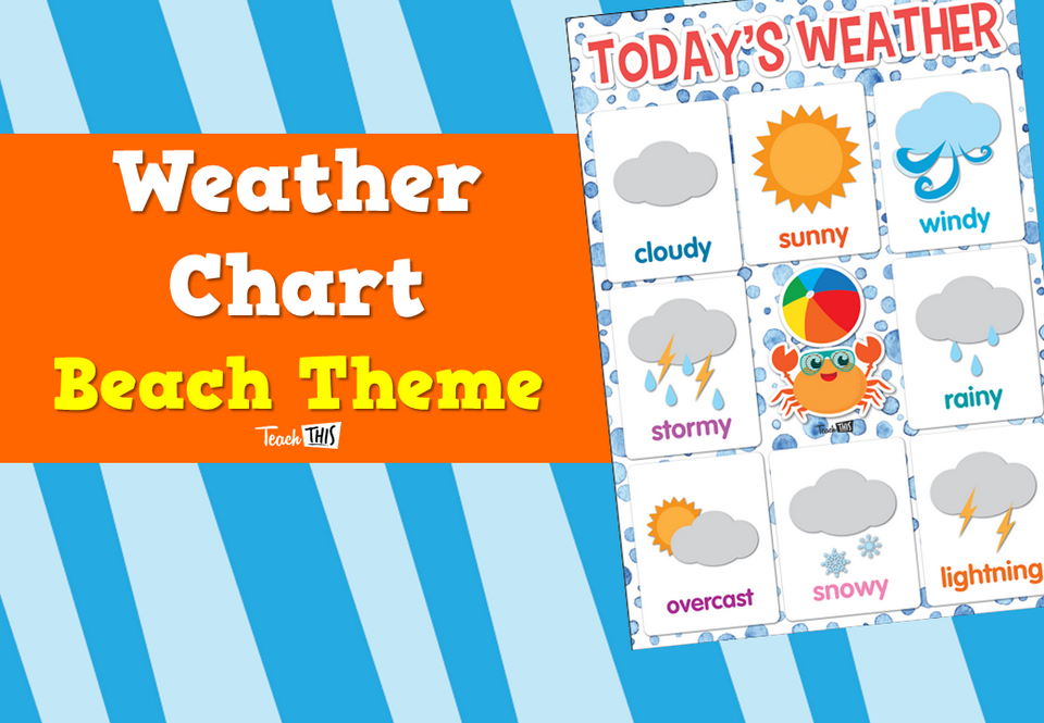 Weather Chart  - Beach Theme