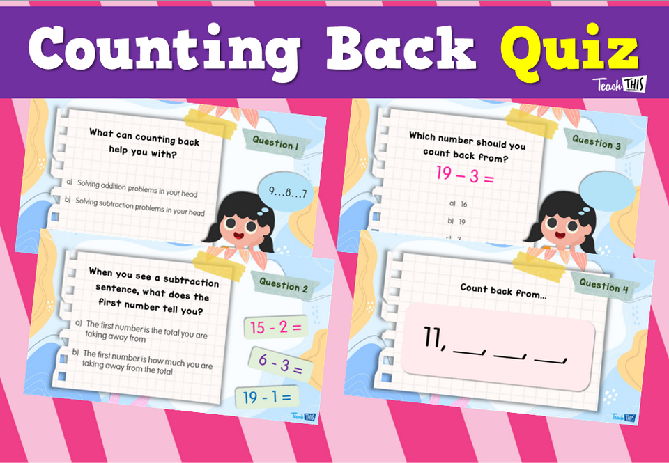Counting Back Quiz