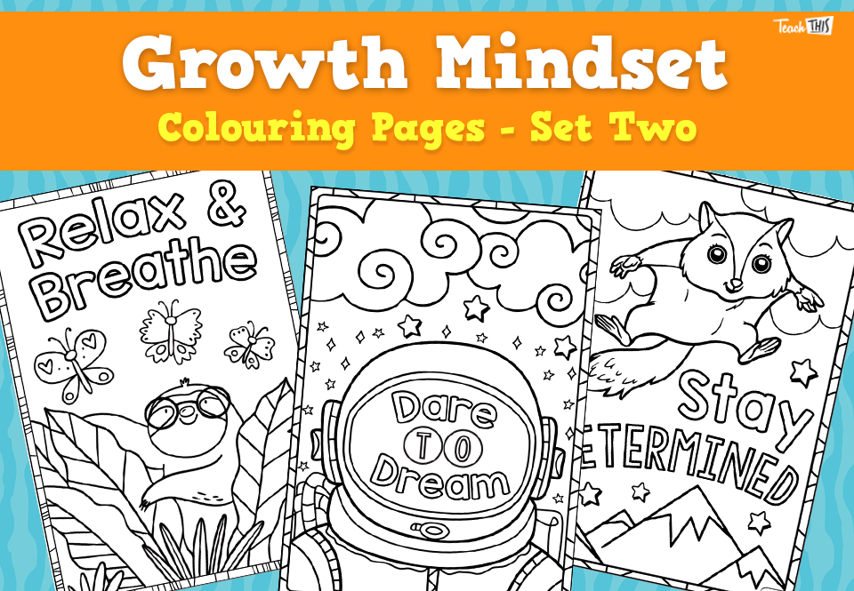 Growth Mindset Colouring - Set Two