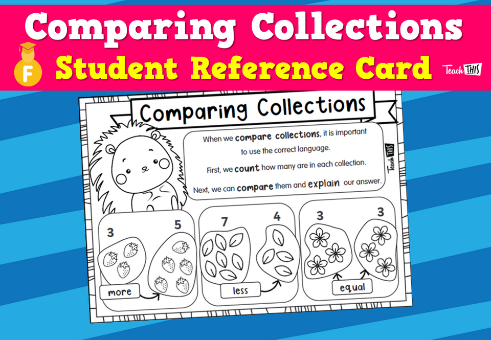 Comparing Collections - Student Resource Card