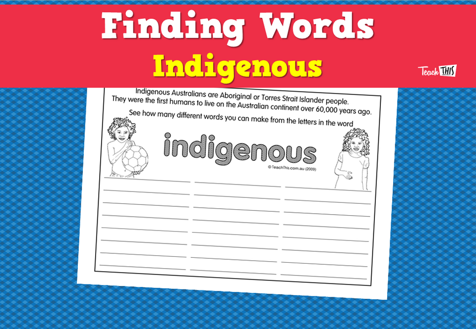 Finding Words Indigenous