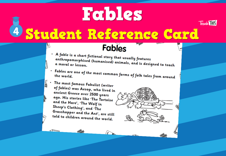 Fable -  Student Reference Card