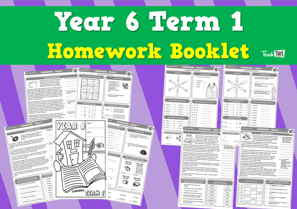 Year 6 Term 1 Homework Booklet