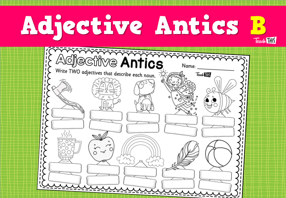 Adjective Antics B