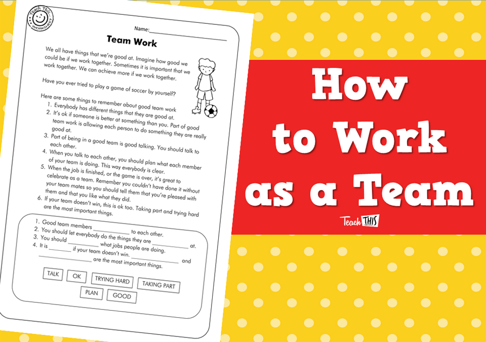 How to Work as a Team (1pg)