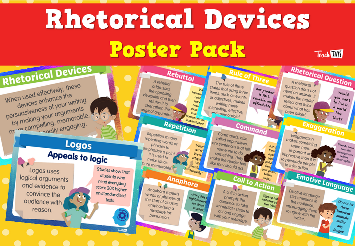 Rhetorical Devices Poster Pack