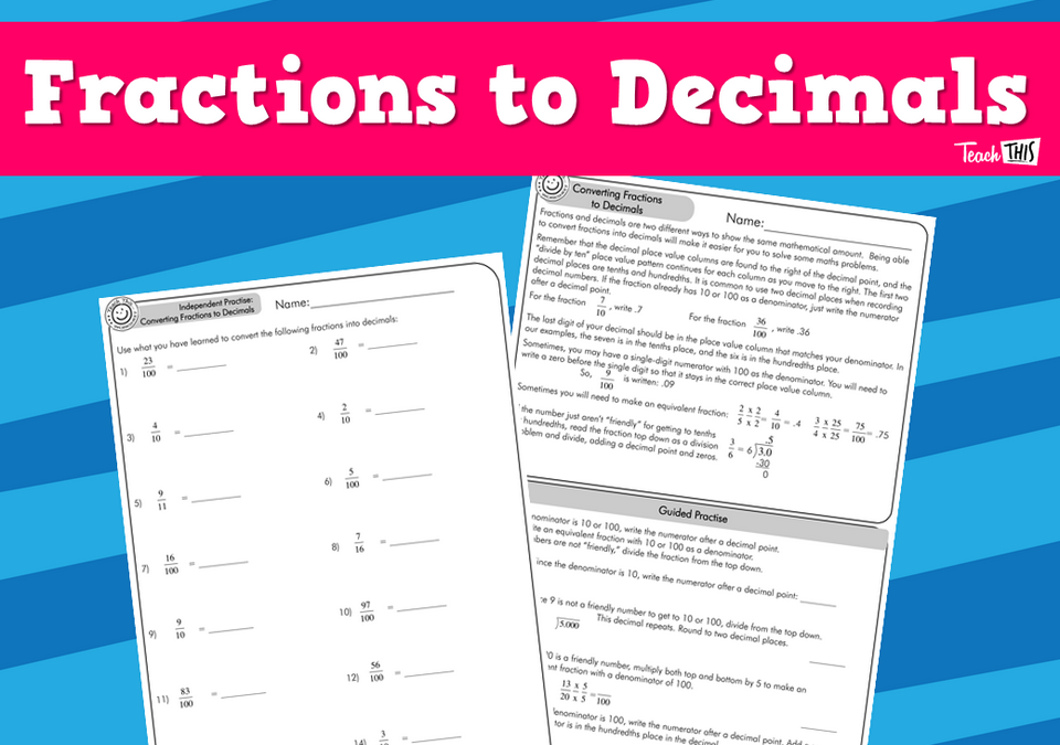 Fractions to Decimals