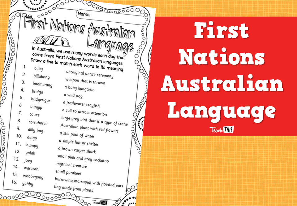 First Nations Australian Language