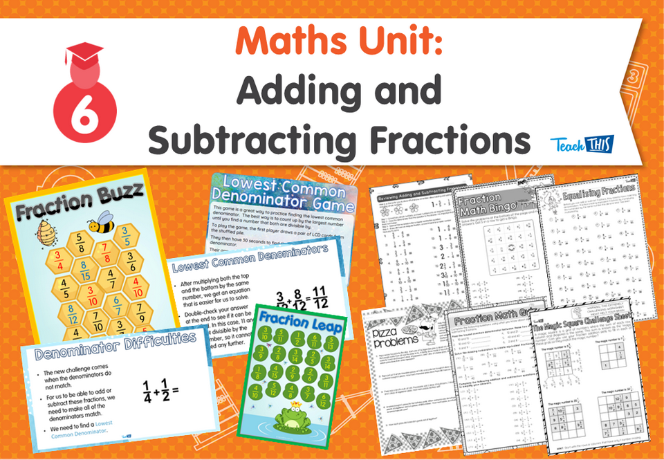 Maths Unit: Adding and Subtracting Fractions Year 6