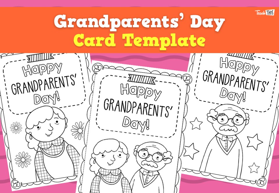 Grandparents' Day - Card Template