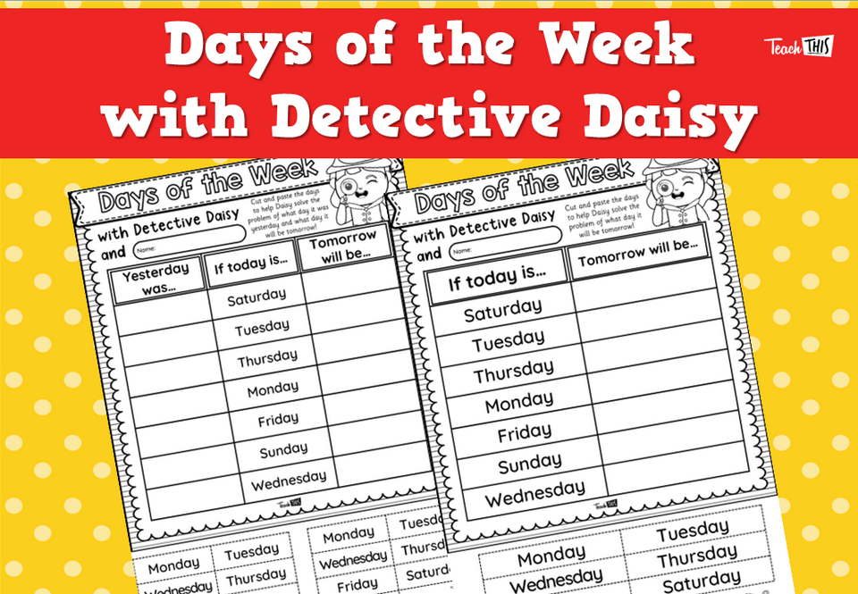 Days of the Week with Detective Daisy