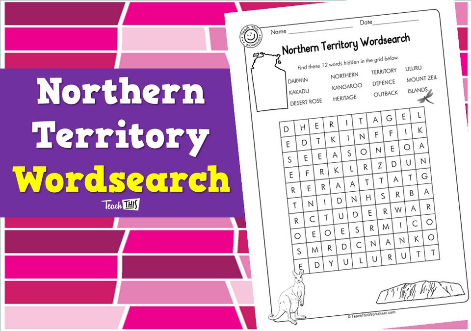 Northern Territory Wordsearch