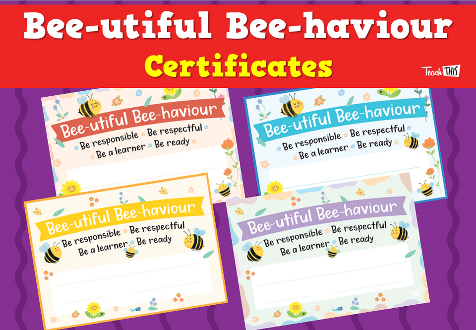Bee-utiful Bee-haviour Certificates