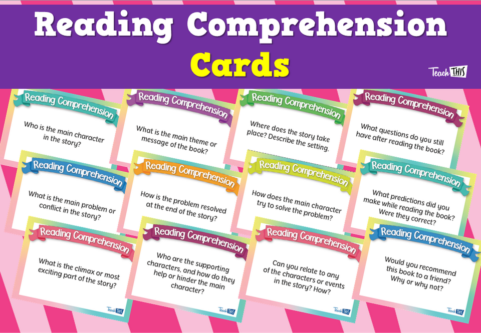Reading Comprehension Cards