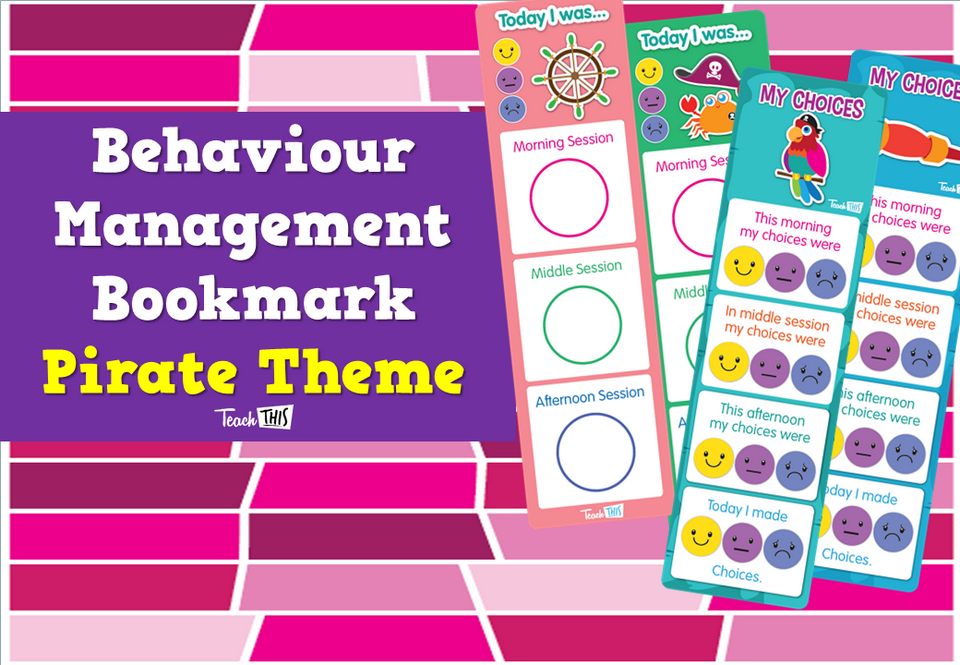 Behaviour Management Bookmark - Pirate Theme