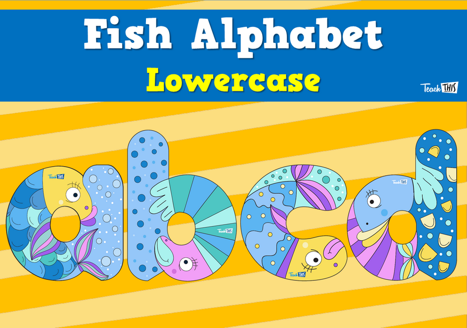 Fish Alphabet - Lowercase
