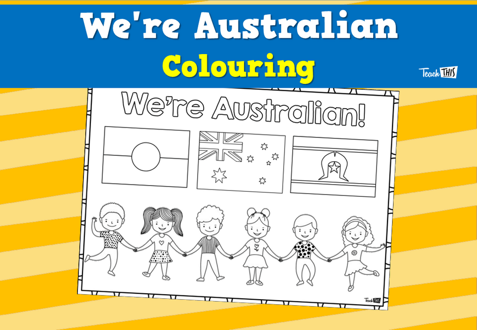 We're Australian Colouring