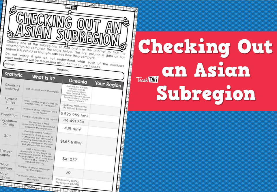 Checking Out an Asian Subregion