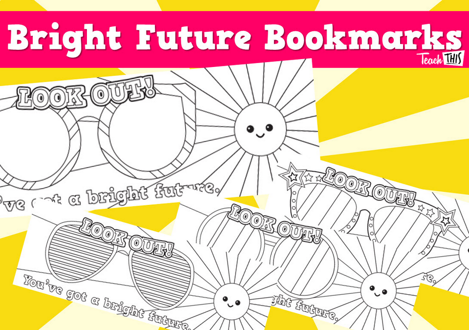 Bright Future Bookmarks BW