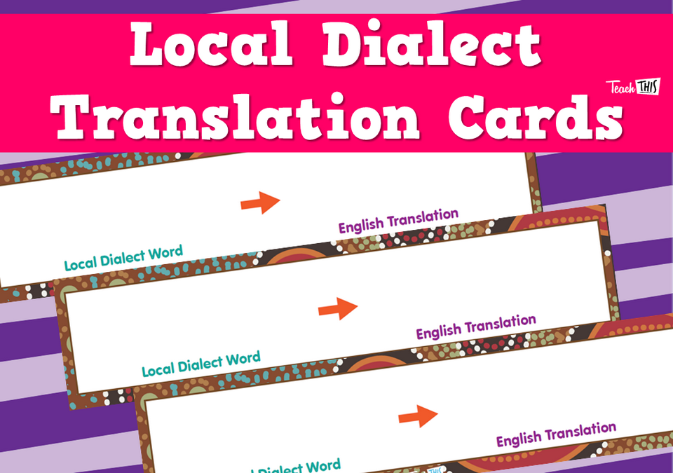 Local Dialect Translation Cards
