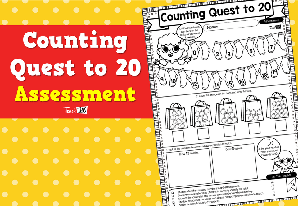 Counting Quest to 20 Assessment