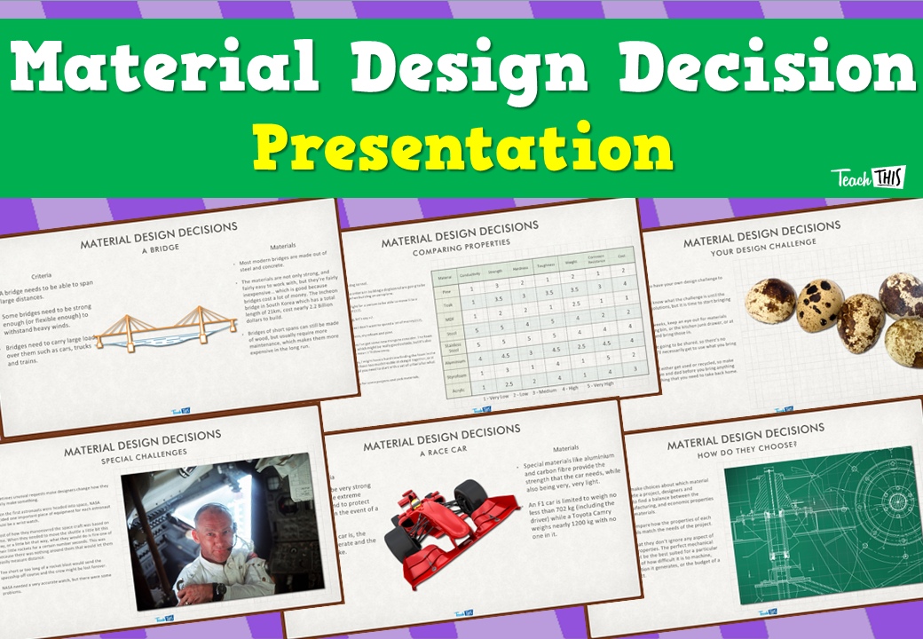 Material Design Decision - Presentation
