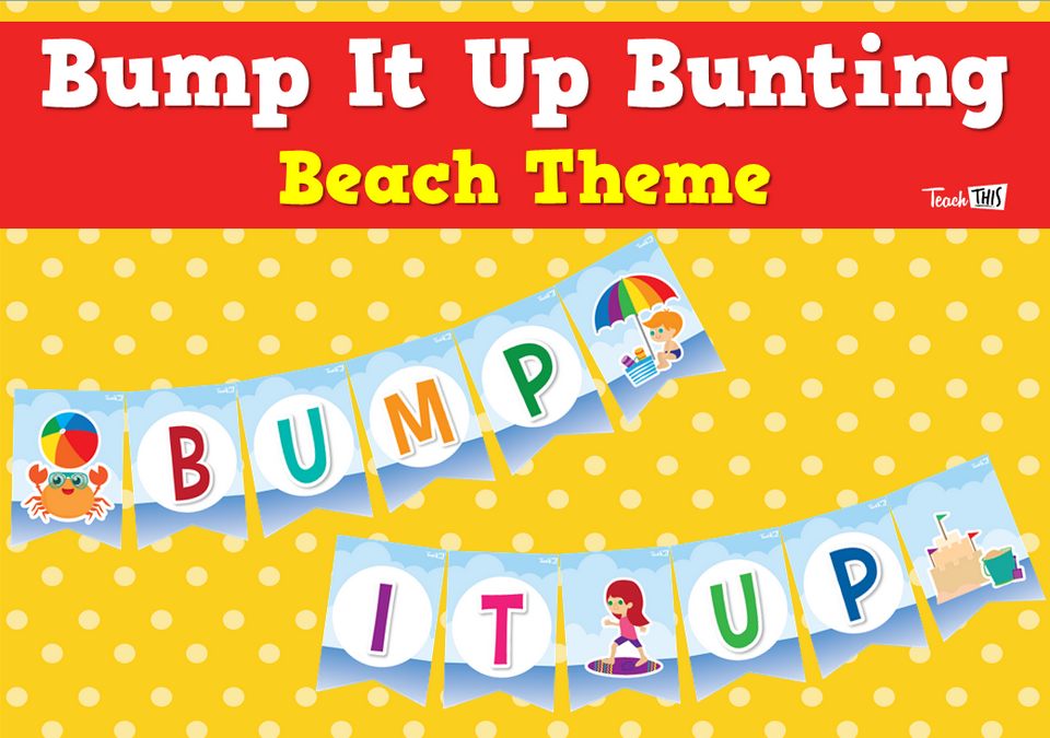 Bump It Up Bunting - Beach Theme