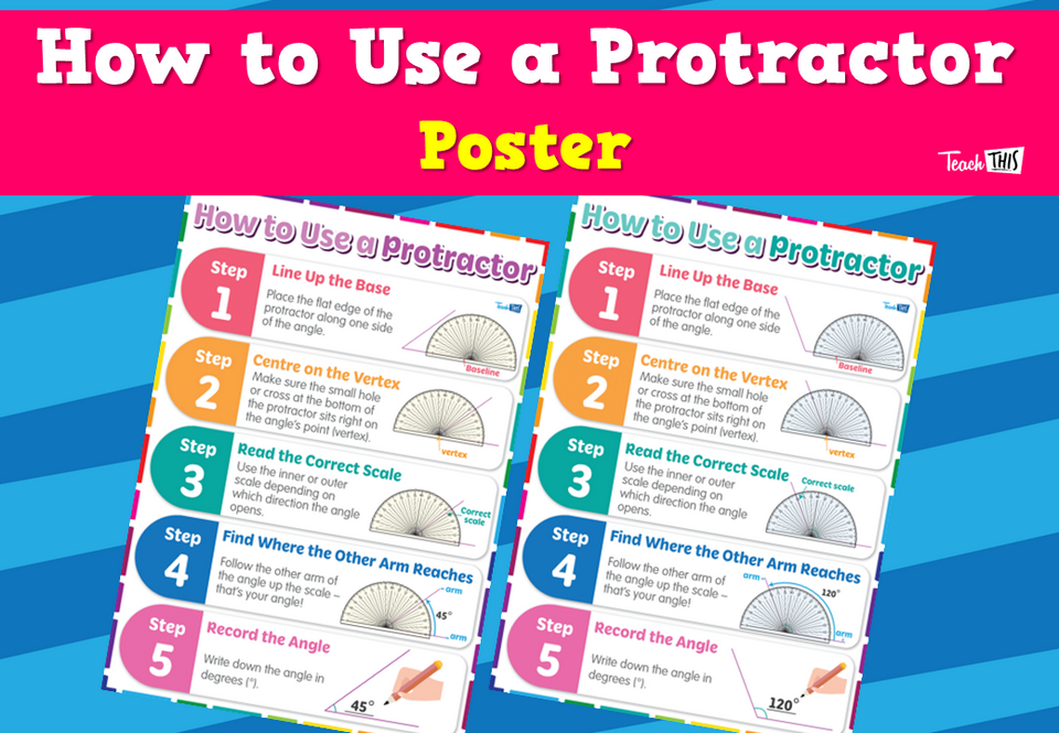 How to Use a Protractor - Poster
